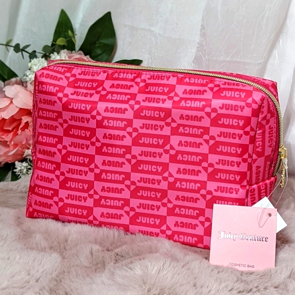 🆕 Juicy Couture Logo Travel Cosmetic Bag 💗 - Picture 4 of 7
